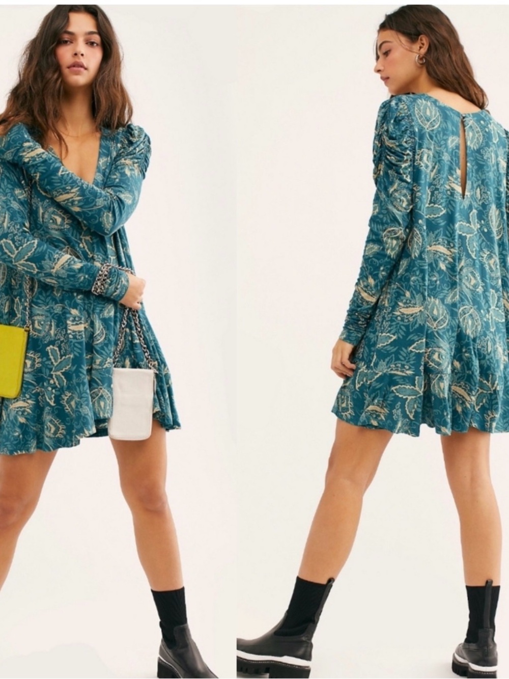 Free People Hello Lover Tunic Dress L P2P 23-29”